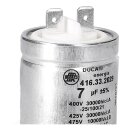 Kondensator 7µf kompatibel mit Indesit C00279233 mit Steckfahnen für Trockner
