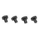 LUTH Premium Profi Parts Gummipuffer Set für Muldengitter kompatibel mit Whirlpool 481246368017 Auf Gaskochfeld 4stk