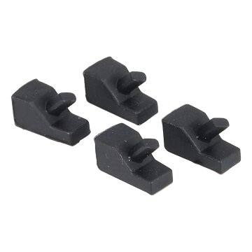 LUTH Premium Profi Parts Gummifuß Set für Gasmuldengitter kompatibel mit Bauknecht 484000000840 Auf Gaskochfeld 4stk