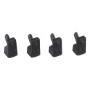 LUTH Premium Profi Parts Gummifuß Set für Gasmuldengitter kompatibel mit Bauknecht 484000000840 Auf Gaskochfeld 4stk