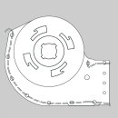 LUTH Premium Profi Parts Querstromlüfter 300mm Typa Motor links QLK45/0030A37 für Nachtspeicher