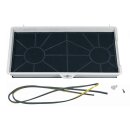 LUTH Premium Profi Parts Kohlefilter kompatibel mit Balay 00461422 435x250mm Kpl mit Weißem Rahmen für Dunstabzugshaube