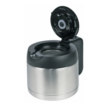 LUTH Premium Profi Parts Thermokanne kompatibel mit Siemens 00702189 Silbern Schwarz für Filterkaffeemaschine