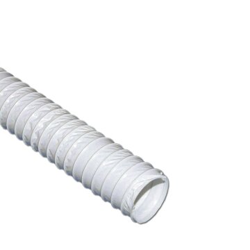 LUTH Premium Profi Parts Abluftschlauch 100erR 5m, Weiß, Netz