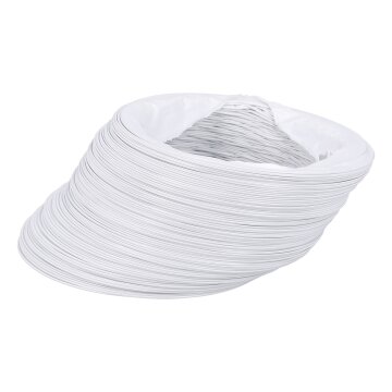 LUTH Premium Profi Parts Abluftschlauch 150er Rundsystem 5m Weiß für Dunstabzugshaube