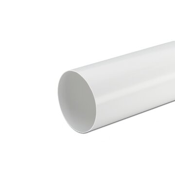 LUTH Premium Profi Parts Rundrohr 100erR 1000mm für Belüftungstechnik Trockner