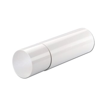 Adaptateur Tuyau 80/100 Mm LUTH Premium - Pour évacuation Air, Ventilation, Sèche-linge, Blanc