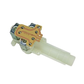 LUTH Premium Profi Parts Magnetventil 3-Fach 90° 10,0mm Angeflanscht kompatibel mit AEG 899645238280/8 für Waschmaschine