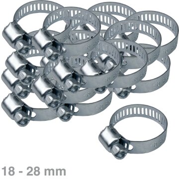 LUTH Premium Profi Parts Schlauchschelle 18-28mmø Chromstahl 50stk