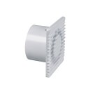 Wohnraumventilator 100erR Weiß mit Timer für Wand Bad Toilette