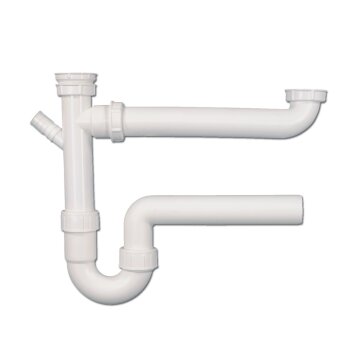 LUTH Premium Profi Parts Doppelsiphon 1 1/2"X50mmø