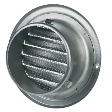 LUTH Premium Profi Parts Lüftungsgitter mit Netz 150erR Edelstahl