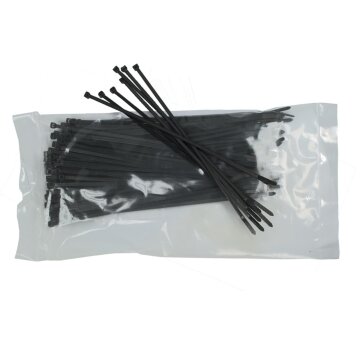 Kabelbinder 4,8x300mm Schwarz 100 Stück - für Den Außenbereich
