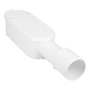 LUTH Premium Profi Parts Kastengeruchverschluss 40mmø Gerätesiphon Unterputz Senkrecht mit Schlauchverschraubung Waschmaschine Geschirrspüler