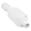 LUTH Premium Profi Parts Kastengeruchverschluss 40mmø Gerätesiphon Unterputz Senkrecht mit Schlauchverschraubung Waschmaschine Geschirrspüler