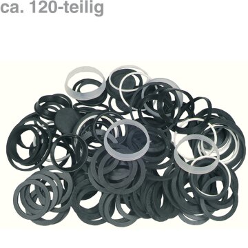 LUTH Premium Profi Parts Dichtungssortiment für Siphonsysteme kompatibel mit Viega Ca. 120-Teilig