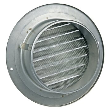 LUTH Premium Profi Parts Lüftungsgitter 100erR Edelstahl Gebürstet, mit Netz