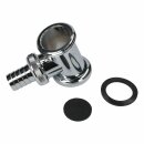 LUTH Premium Profi Parts Siphonzwischenstück 1 1/4" Chrom für Geräteanschluss Waschmaschine Geschirrspüler