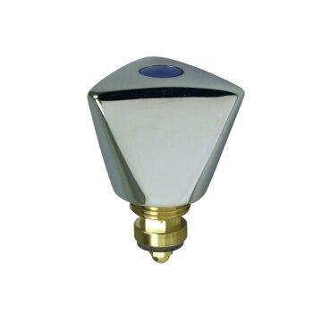 Knebel 3/8" mit Innenoberteil Kaltwasser Blau