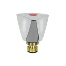 Knebel 3/8" mit Innenoberteil Warmwasser Rot