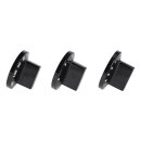 Drehknopfset 9-Teilig Schwarz Universal für Herd Europart