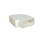 Flachkanalbogen 100erf 90° Horizontal Beidseitig Muffe für 111x56mm Belüftungstechnik