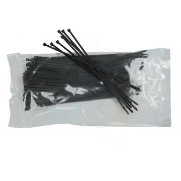 LUTH Premium Profi Parts Kabelbinder 3,6x200mm Schwarz 100 Stück - für Den Außenbereich