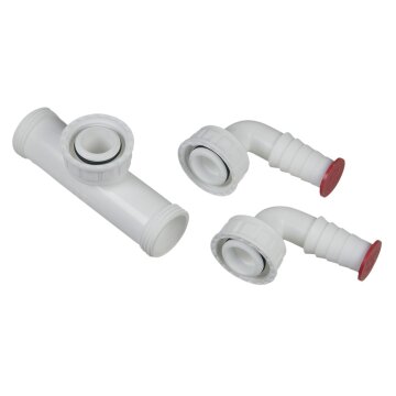 Doppel-Schlauchanschluss 1" Dallmer 140128 für Siphon