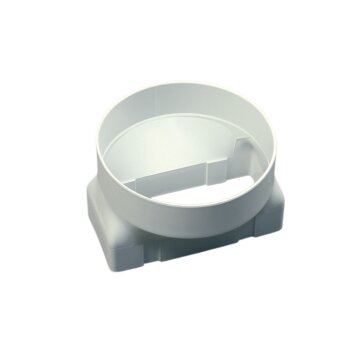 LUTH Premium Profi Parts Übergangsstück 100er Flach/Rund kompatibel mit Bosch 00265678 für Trockner