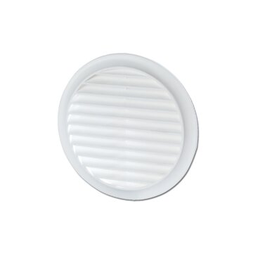 LUTH Premium Profi Parts Lüftungsgitter 100erR Weiß, mit Netz