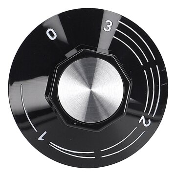 LUTH Premium Profi Parts Knebel für Energieregler Einkreis kompatibel mit EGO 00.00524.010 für Herd