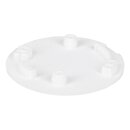 LUTH Premium Profi Parts Dekorative Abdeckung Des Bodenbürstenhalters (Weiß) kompatibel mit Ecovacs 201-2437-0350 für Staubsauger-Roboter