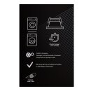 LUTH Premium Profi Parts Zwischenbaurahmen Grau mit Arbeitsplatte Universal für Waschmaschine Trockner