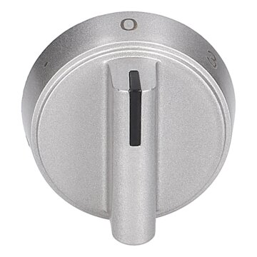 LUTH Premium Profi Parts Drehknopf Silber kompatibel mit Amica 9070451 für Herd