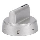 LUTH Premium Profi Parts Drehknopf Silber kompatibel mit Amica 9070451 für Herd