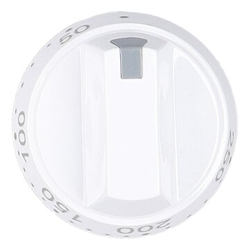 LUTH Premium Profi Parts Drehknopf Weiß kompatibel mit Amica 9042757 für Herd