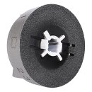 LUTH Premium Profi Parts Drehknopf Silber kompatibel mit Amica 9070314 für Herd