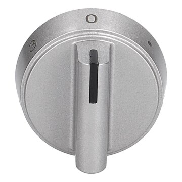 LUTH Premium Profi Parts Drehknopf Silber kompatibel mit Amica 9070453 für Herd