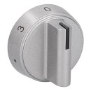 LUTH Premium Profi Parts Drehknopf Silber kompatibel mit Amica 9070453 für Herd