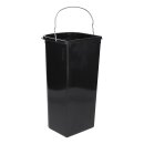 Inneneimer 8 Liter Schwarz Hailo 1226249 für Einbau-Abfallsammlersystem