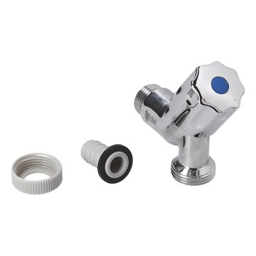 LUTH Premium Profi Parts Auslaufventil 1/2" mit 3/4" Schlauchanschluss für Den Sanitärbedarf