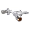 Auslaufventil 1/2" mit 3/4" Schlauchanschluss für Waschmaschine