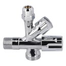 Kombi-Eckventil 3/8"x10mm 3/4" Schlauchanschluss