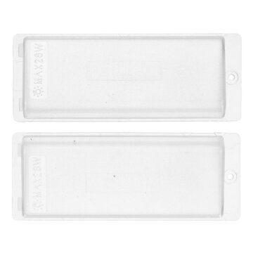 LUTH Premium Profi Parts Lampenabdeckung Set kompatibel mit Bauknecht C00919622 für Dunstabzugshaube 2stk