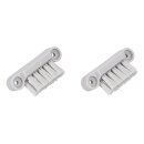 LUTH Premium Profi Parts Radbürste kompatibel mit Ecovacs 201-2432-0411 für Staubsauger-Roboter 2stk