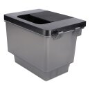 LUTH Premium Profi Parts Frischwassertank (Schwarz) kompatibel mit Ecovacs 201-2453-0029 für Staubsauger-Roboter