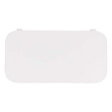 LUTH Premium Profi Parts Abdeckung für Staubbox (Weiß) kompatibel mit Ecovacs 201-2425-1025 für Staubsauger-Roboter