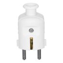 LUTH Premium Profi Parts Schuko-Stecker, Weiß