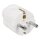LUTH Premium Profi Parts Schuko-Stecker, Weiß
