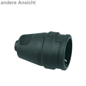 Schuko-Kupplung, Schwarz